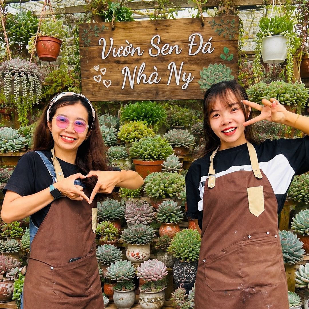 Vườn Sen Đá Nhà Ny